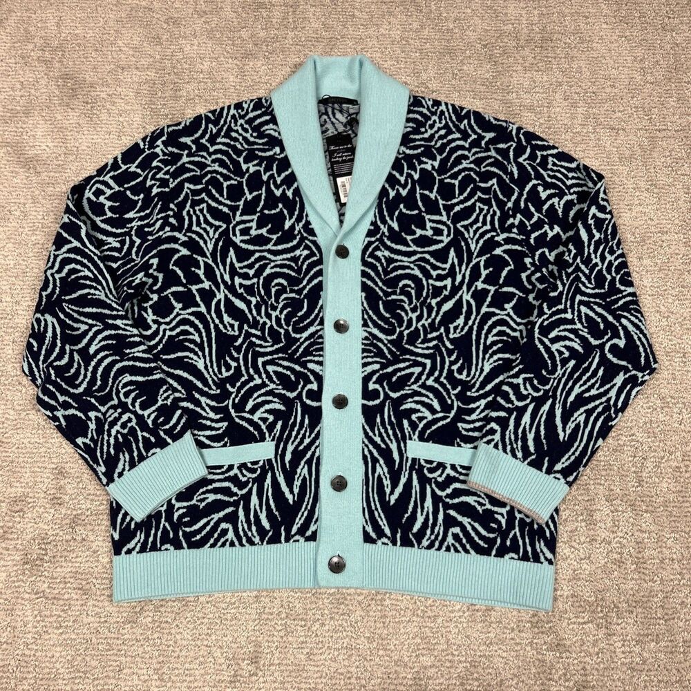 Greyson Sweater Mens XL Wool Cashmere Den of Thieves Shawl Cardigan Ottawa New